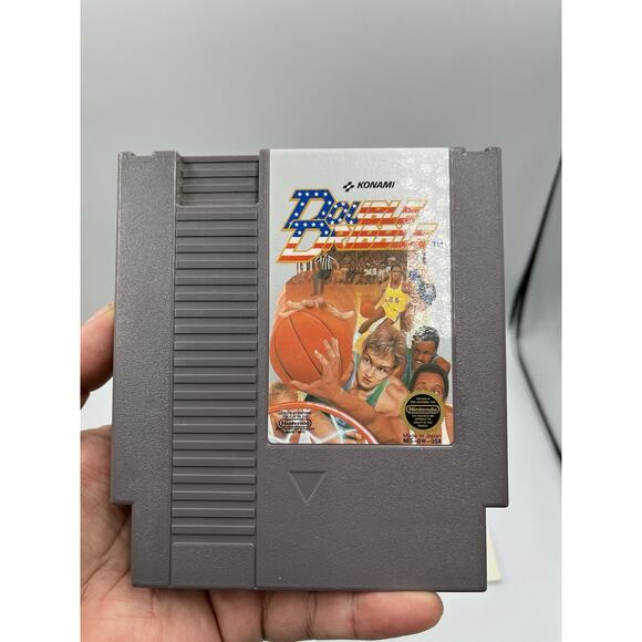 Vtg Double Dribble Nintendo Entertainment System 1985 NES Complete Box Manual - Picture 3 of 13